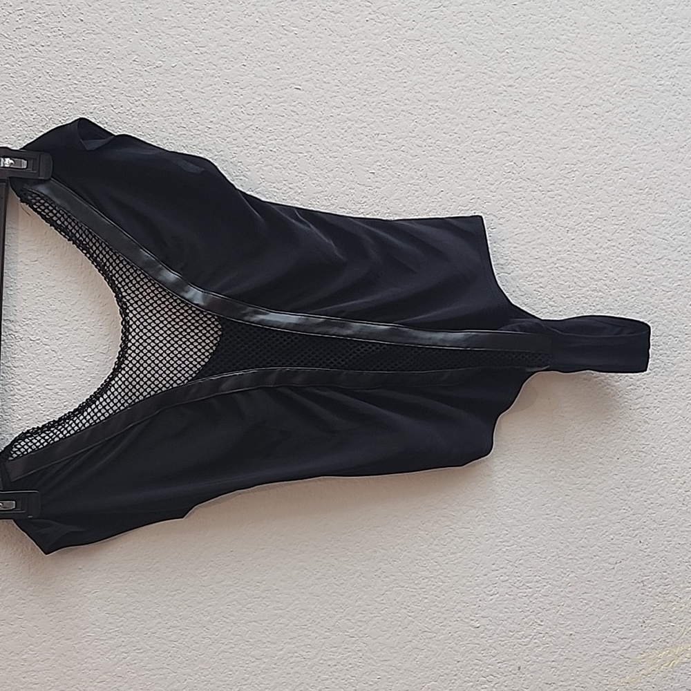 Fashion nova mesh v neck romper